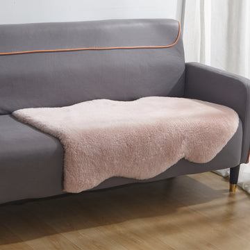Australian Straight Pink Sheepskin Rug 100% Natural 3 in  Easy to Care